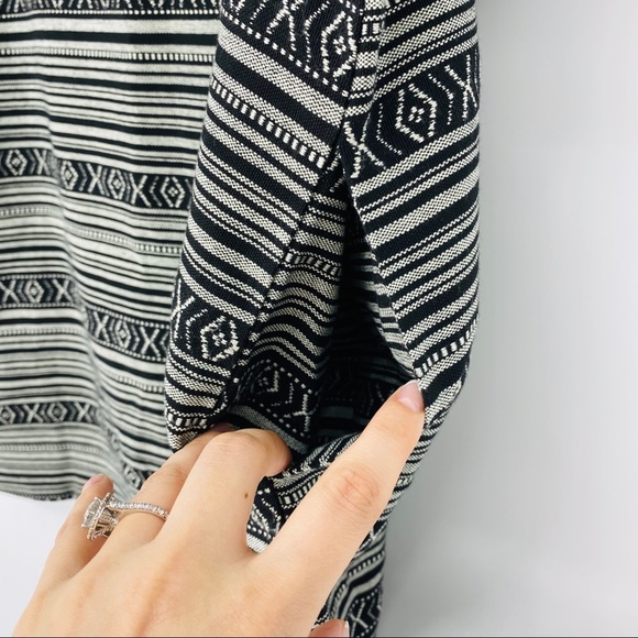 NWT Ellison Black Fringe Trim Printed Shift Dress - Picture 5 of 7